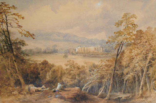 James Burrell Smith (British, 1824-1897) Guy's Cliffe House, Warwickshire