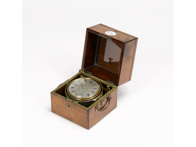 A mid 19th century two-day marine chronometer Dent, London, Maker to the Queen, numbered 1880