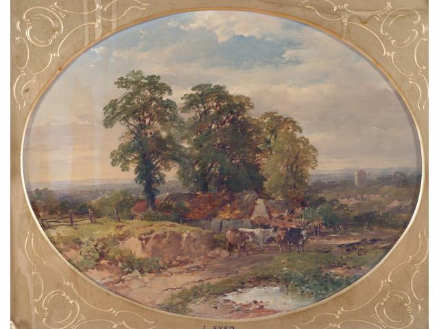 John Syer, RI (British, 1815-1885) "Near Keynsham"