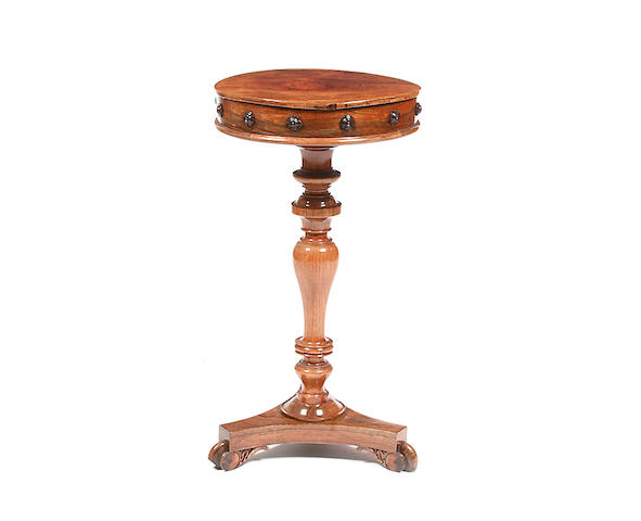 A William IV rosewood table