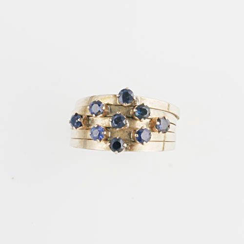 Four gemset rings,