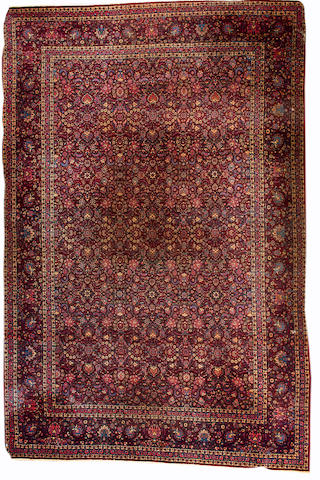 A Mashed carpet North East Persia, 16 ft 10 in x 11 ft 3 in (514 x 342 cm)