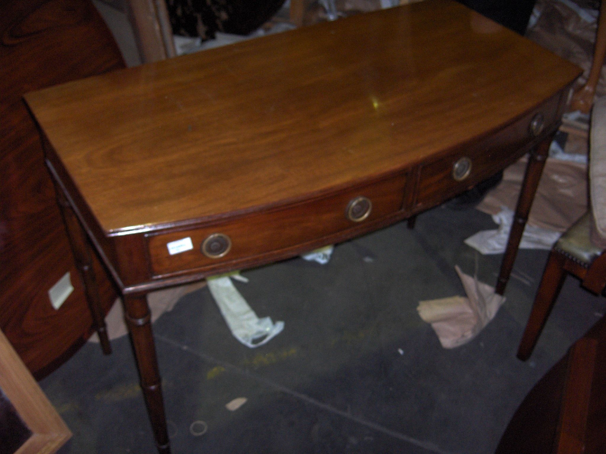 A Regency style mahogany side table