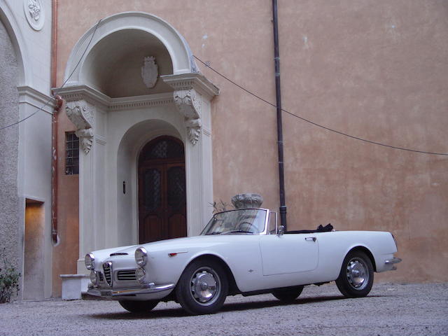 One owner from new, rare hard top,1968 Alfa Romeo 2600 Spider  Chassis no. AR 192942