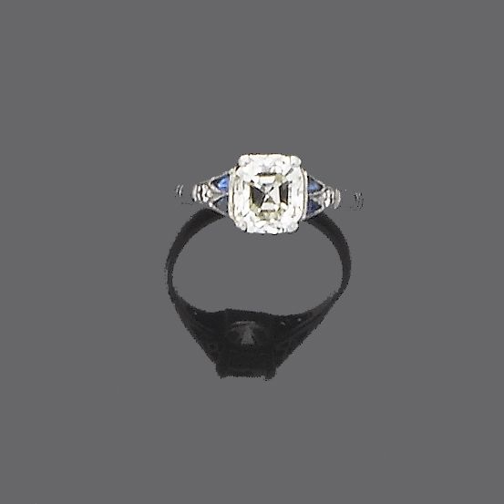 A diamond single-stone ring