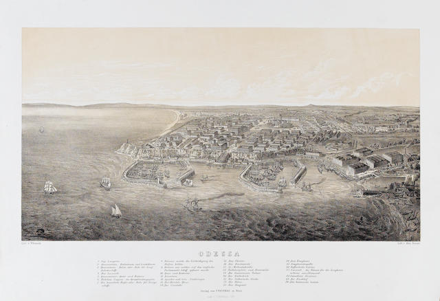 Nine views of Southern Russia and neighbouring lands: Alex Kaiser, tinted lithograph after Whittock, on wove paper, published by Verlag von F.Paterno,Vienna unframed