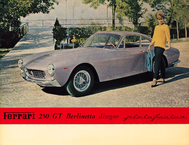 A rare sales brochure for the Ferrari 250 GT Berlinetta,