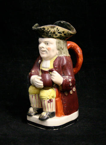 An earthenware Toby jug, early 20th century
