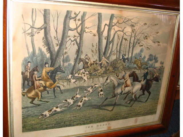 Miscellaneous 19th Century prints to include Tom Moody aquatints, run of four, The Seasons and miscellaneous sporting (qty)