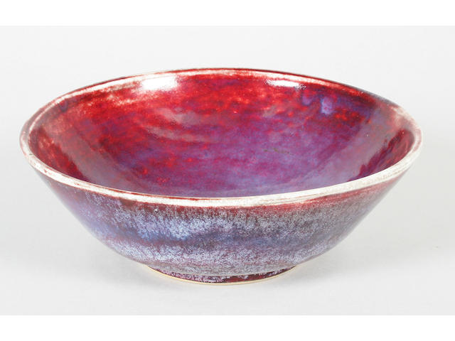 A Ruskin Pottery high-fired bowl