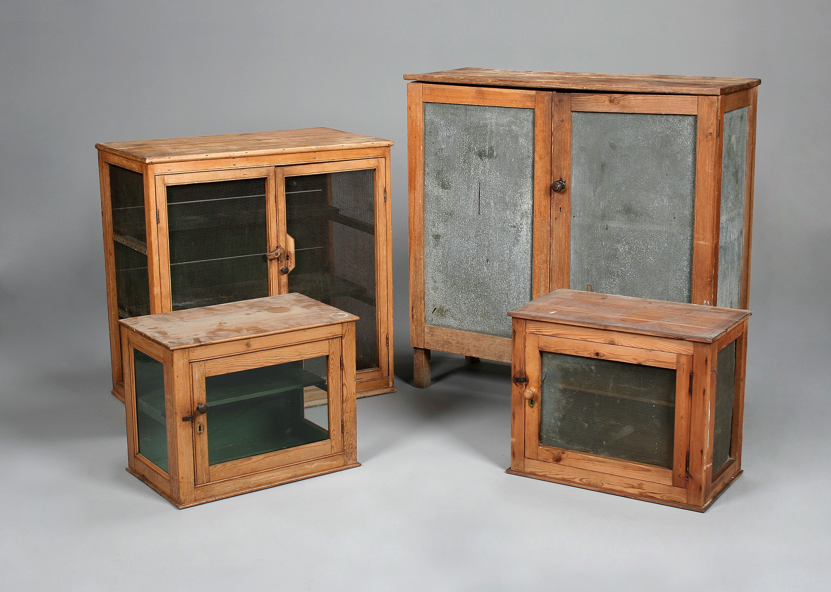 A pine meat safe