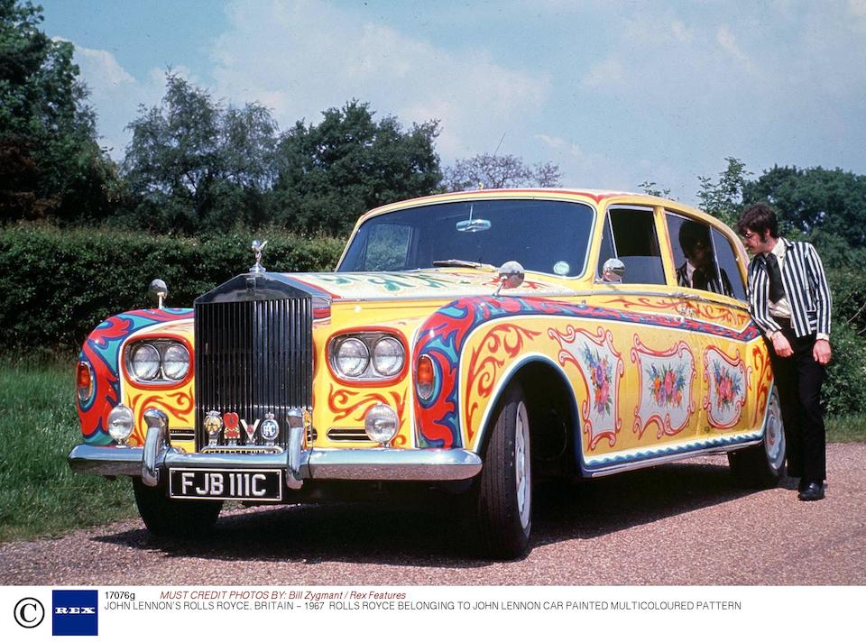 An original design for the repainting of John Lennon's Rolls-Royce Phantom V, 1967,