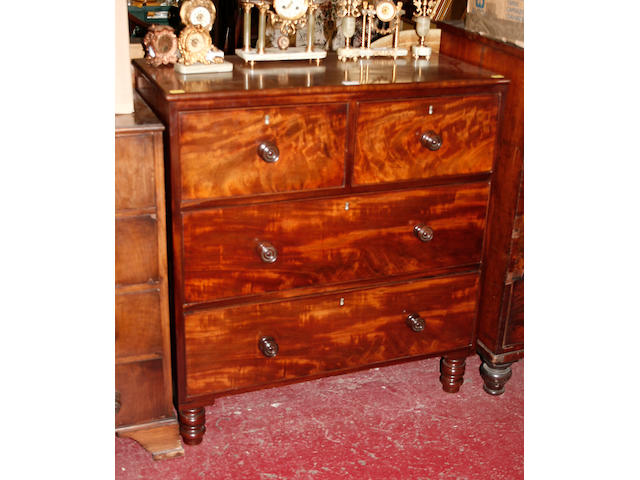 A late Victorian mahogany chest