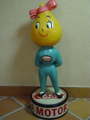 A hand-painted Esso 'Miss Drip' promotional forecourt figure,