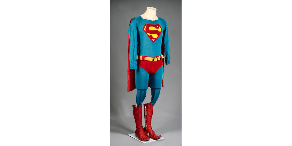 A Christopher Reeve costume from 'Superman', 1978,