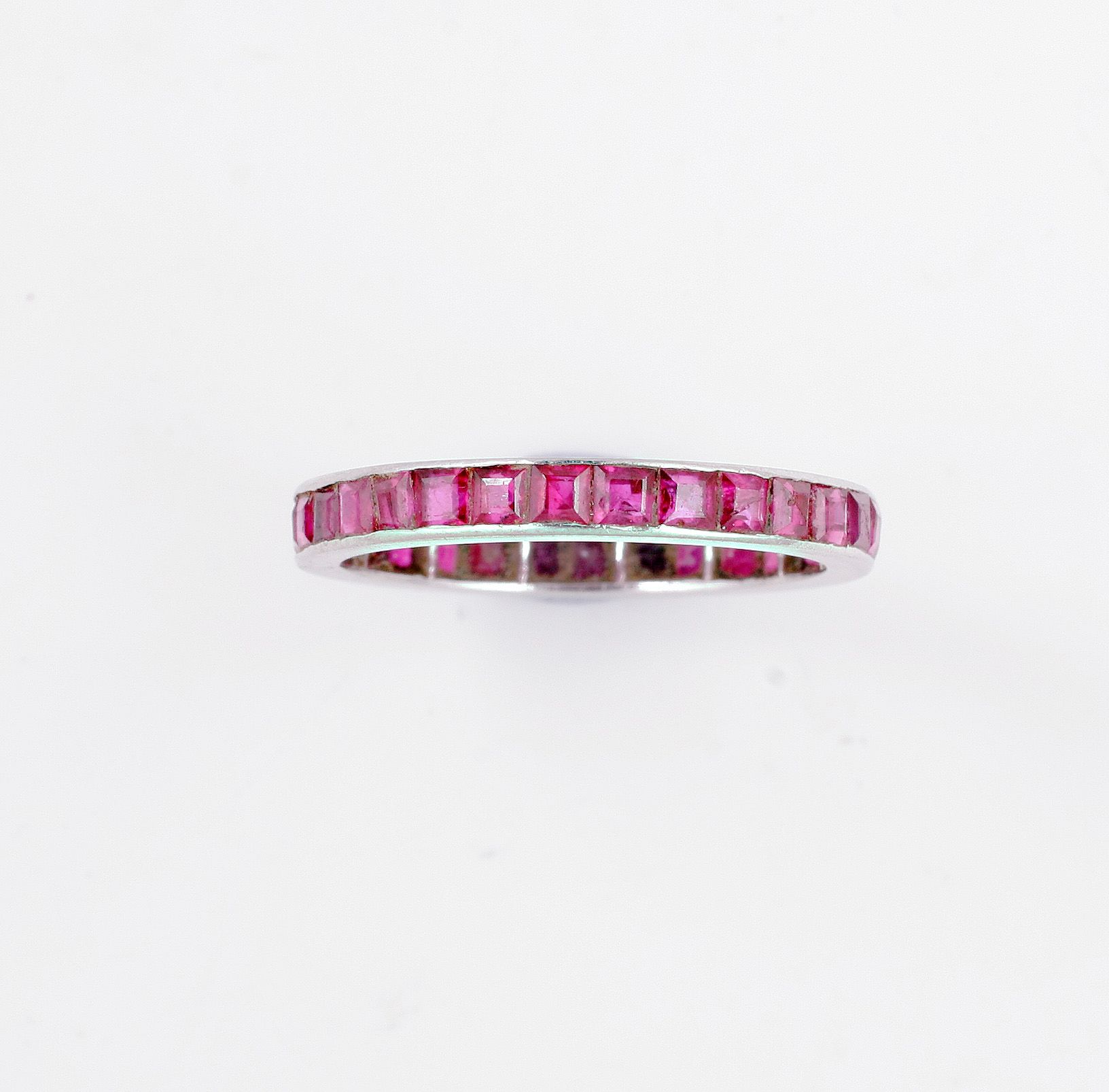 A ruby eternity ring