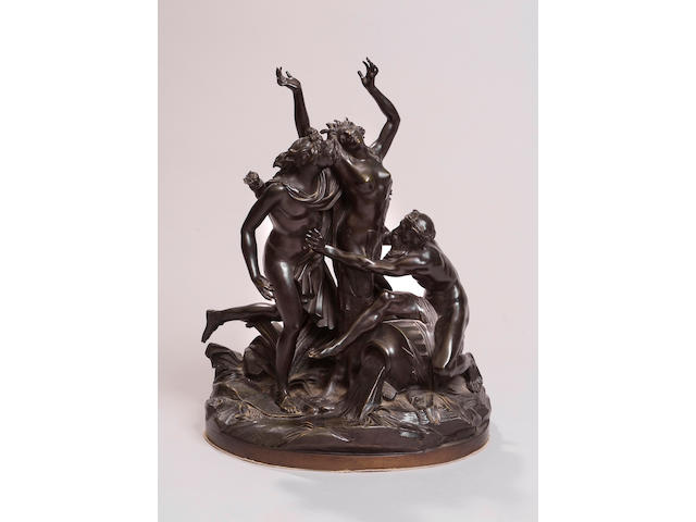 A 19th Century French bronze figure group