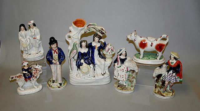 A small assortment of Staffordshire
