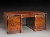 mahogany partner's desk