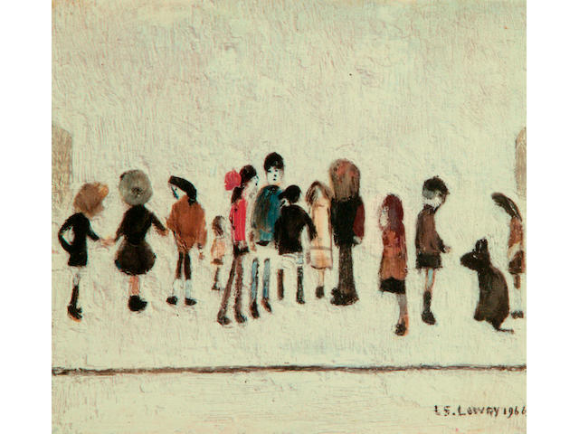 Laurence Stephen Lowry R.A. (British, 1887-1976) 'Group of Children',