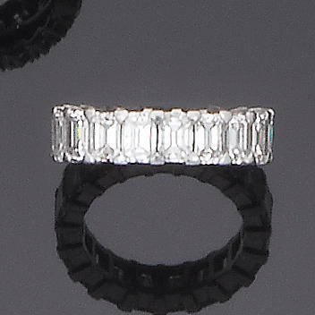 A diamond full-hoop eternity ring, by Boodle & Dunthorne