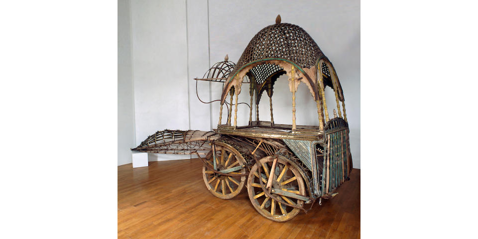 An extremely elegant and rare wedding coach or 'Harem-Carriage';