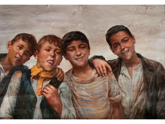 Vincenzo Busciolano (early/mid 20th century) Neapolitan street children, a pair,