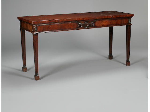 A George III style mahogany serving table