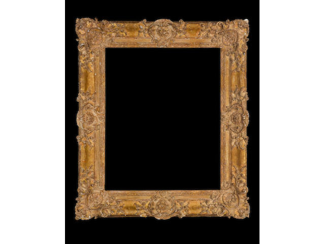 A Louis XV carved, swept and d&#233;cap&#233; frame