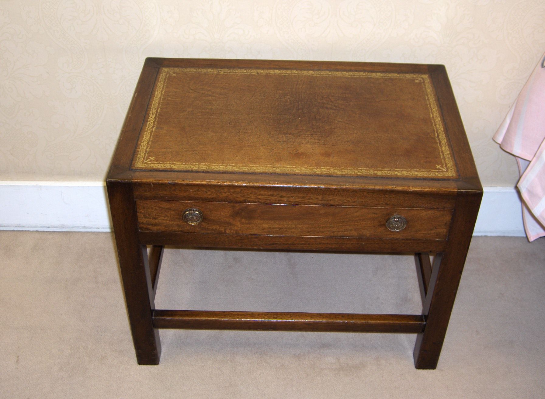 A mahogany side table