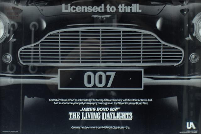 The Living Daylights promotional poster, 1986,