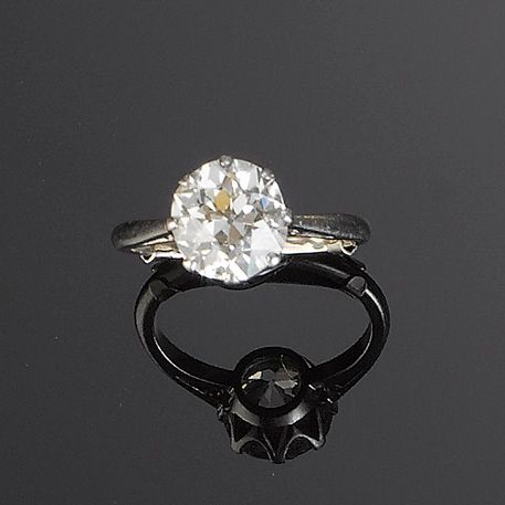 A diamond single-stone ring