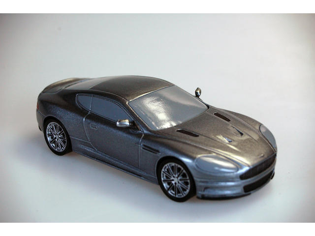Prototype James Bond Aston Martin DBS solid resin cast with applied decoration