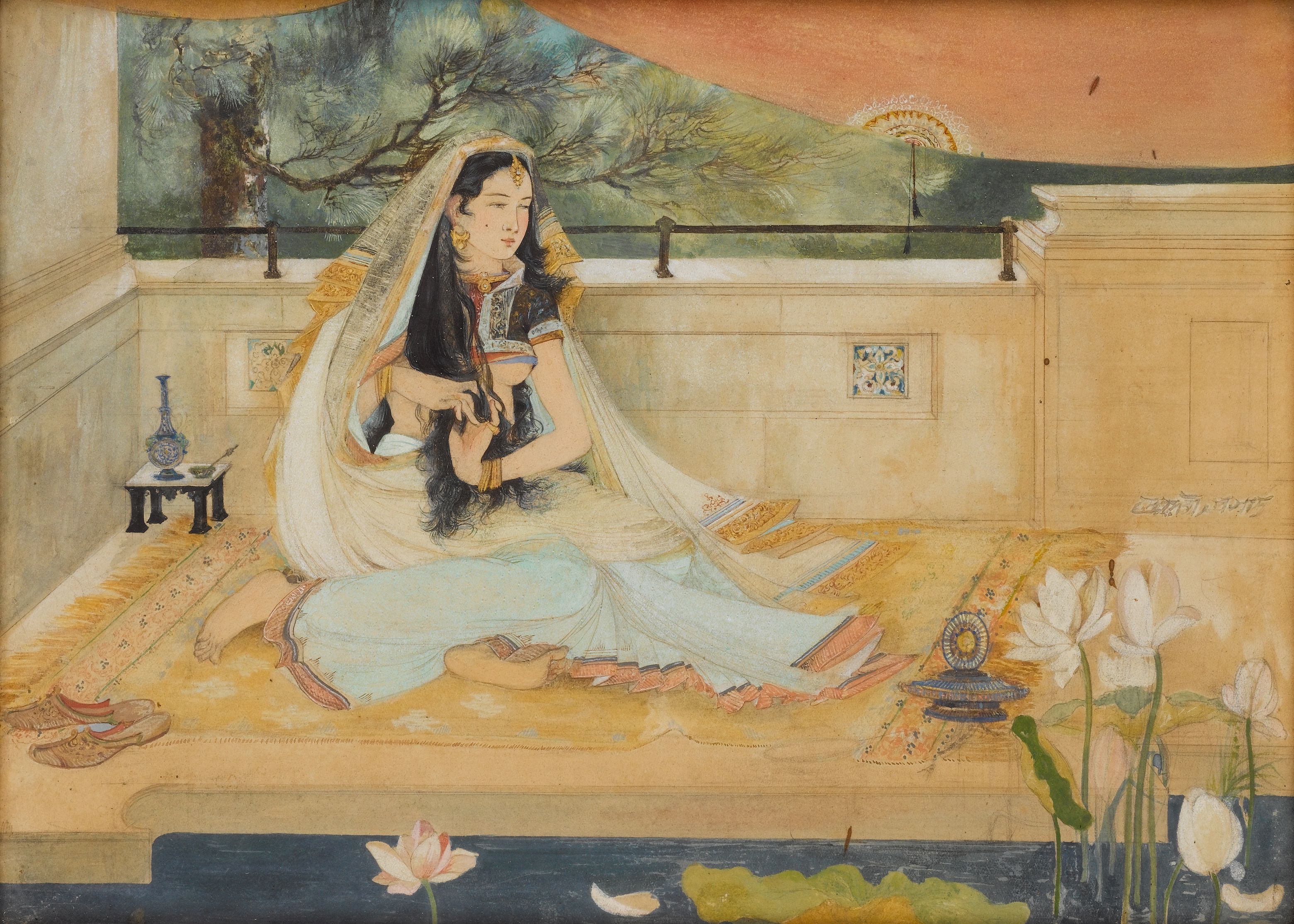 Devi Prasad Roy Chowdhury (India, 1899-1975) An Inmate of the Harem ...