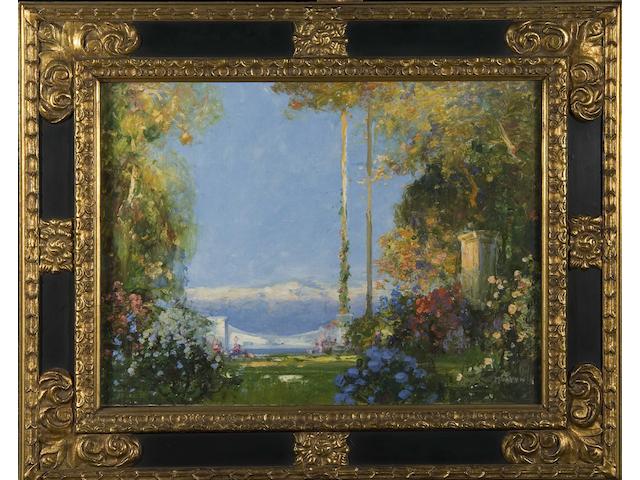 Thomas Edwin Mostyn (British, 1864-1930) "The Garden of Peace"