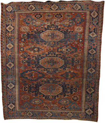 A Soumakh carpet South East Caucasus, 9 ft 6 in x 7 ft 9 in (296 x 236 cm) some minor wear