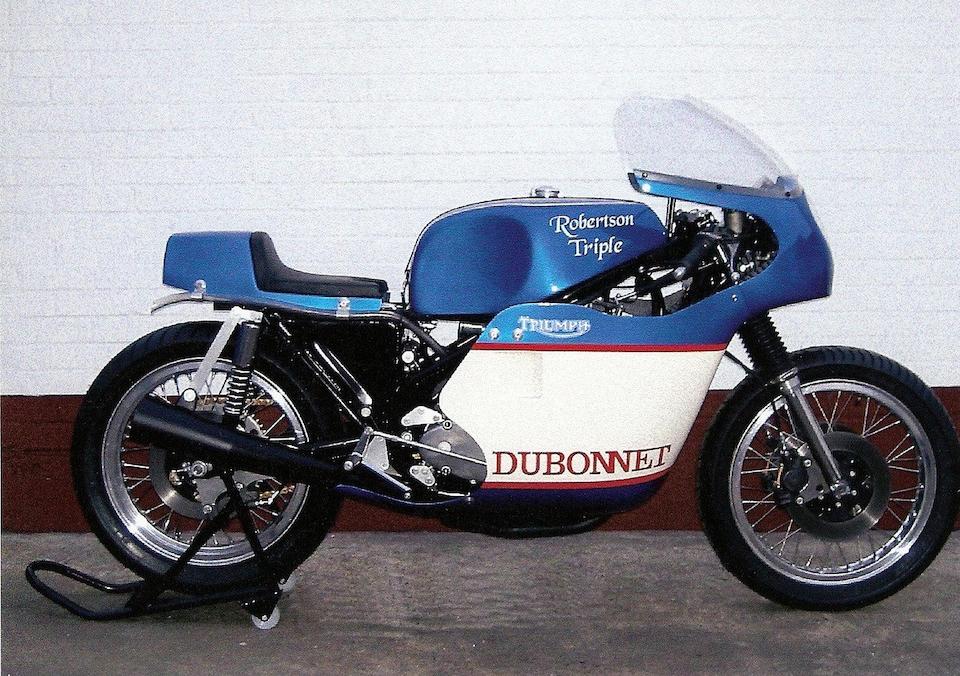 The &#145;Robertson Triumph Triple&#146;,1972 BSA 750cc Rocket III Racing Motorcycle  Frame no. HR 3552 Engine no. HD 00336 A75R