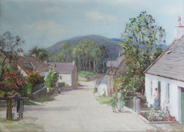 Walter McAdam (British, 1866-1935) The village main street