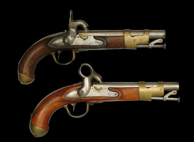 A Dutch 14-Bore 1820 Model Percussion Military Pistol