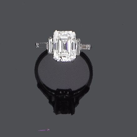 A diamond single-stone ring