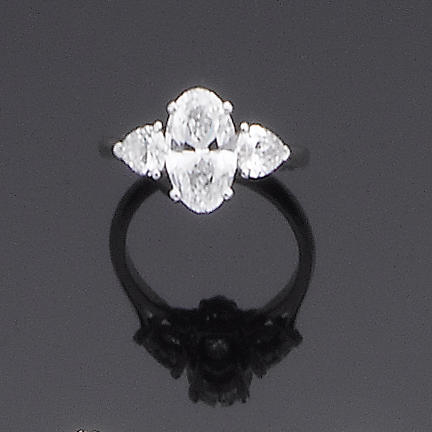 A diamond single-stone ring,