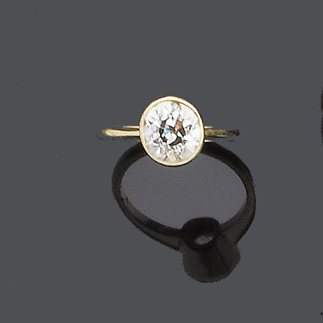 A diamond single-stone ring,
