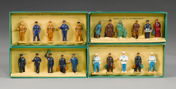 A Dinky Toys Miniature Figures For Model Railways No. 1 Station Staff A Dinky Toys Miniature Figures For Model Railways No. 1 Station Staff