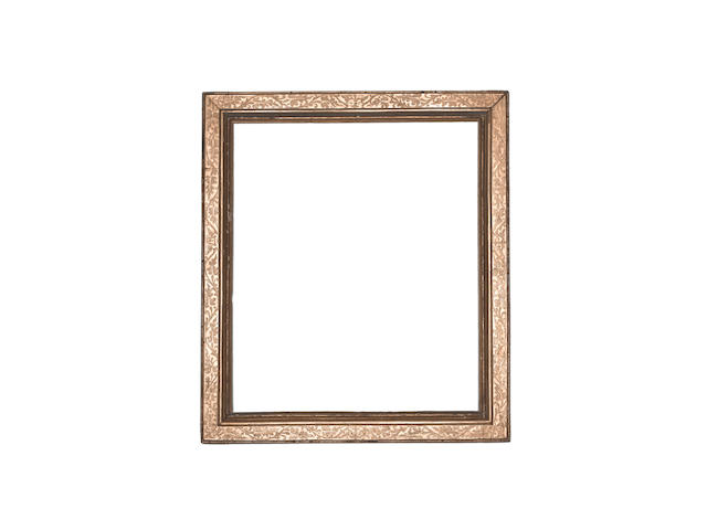 An Italian 17th Century gilded cassetta frame