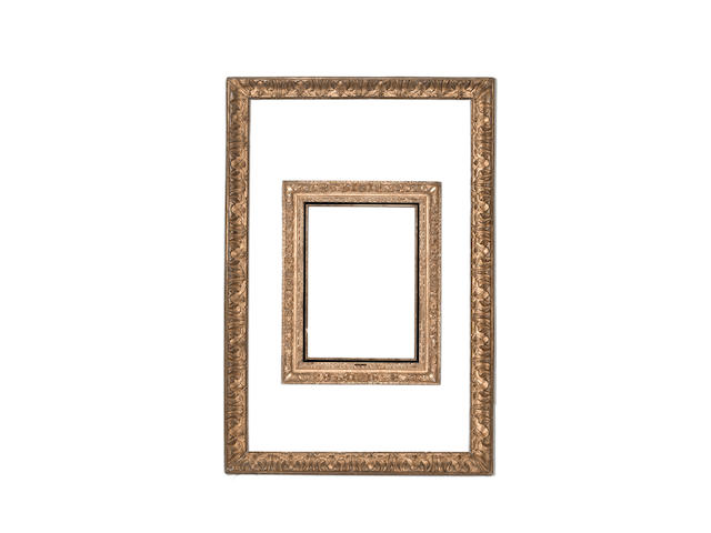 An Italian 17th Century carved and gilded Neopolitan frame