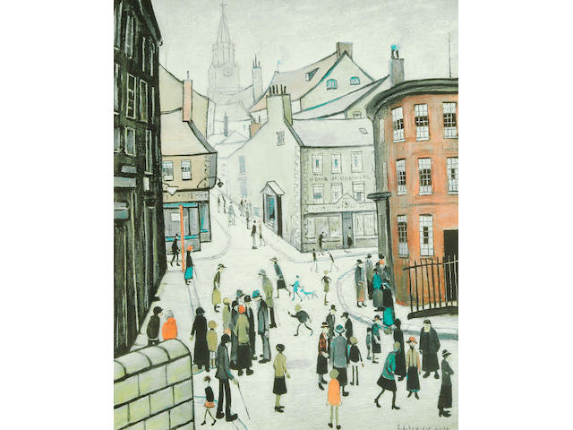Laurence Stephen Lowry R.A. (British, 1887-1976) 'Berwick upon Tweed' 55.75 x 43cm