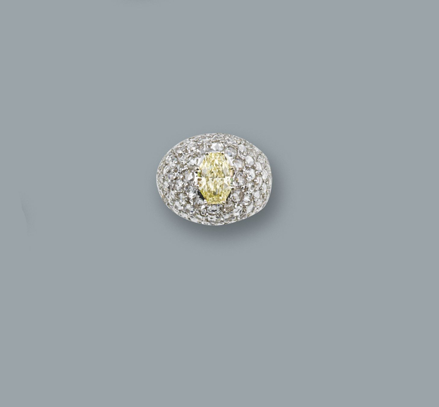 A coloured diamond ring