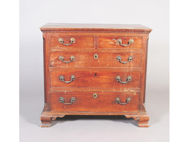 An early George III mahogany chest of good proportions