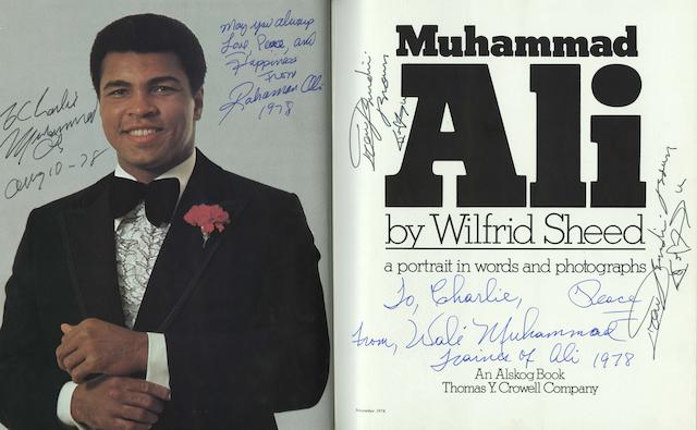 An autographed copy of 'Muhammad Ali',