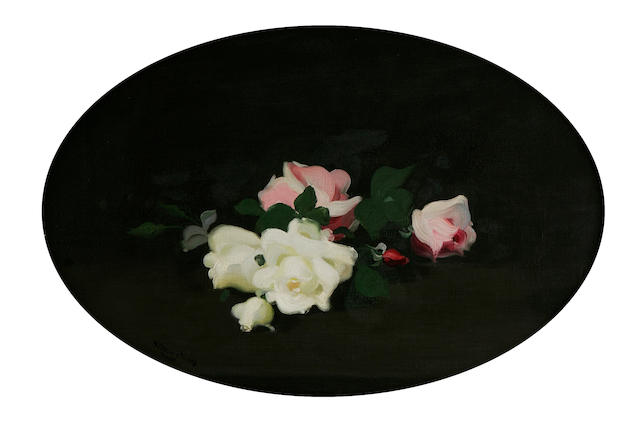 James Stuart Park (British, 1862-1933) Pink and lemon roses